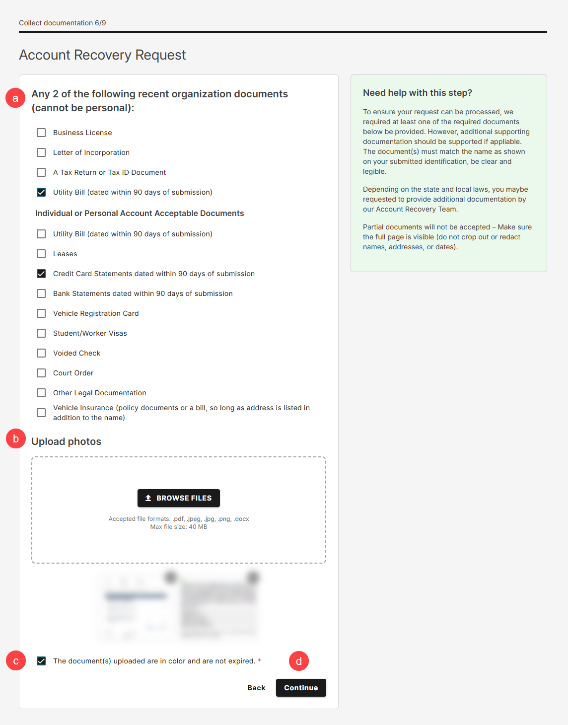 Organization documents