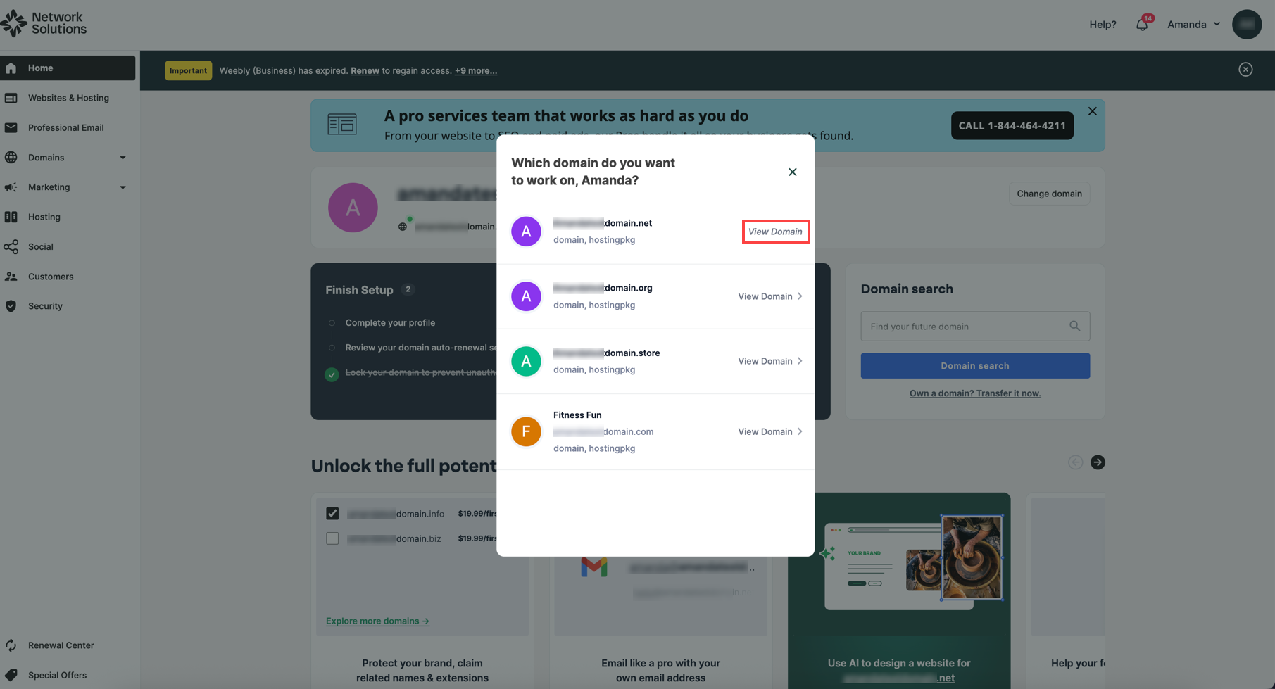 account manager Home Page
