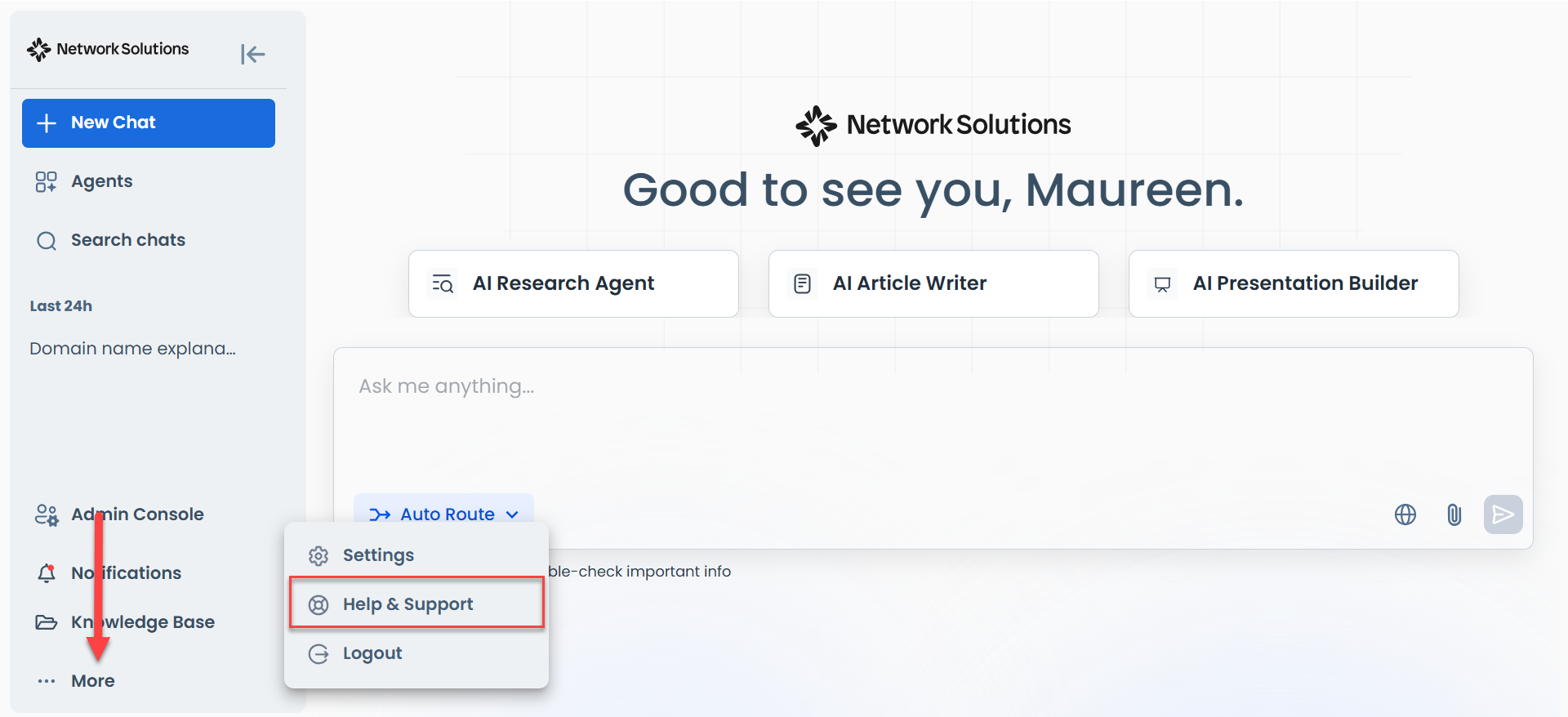 AI All-Access homepage - Help & Support