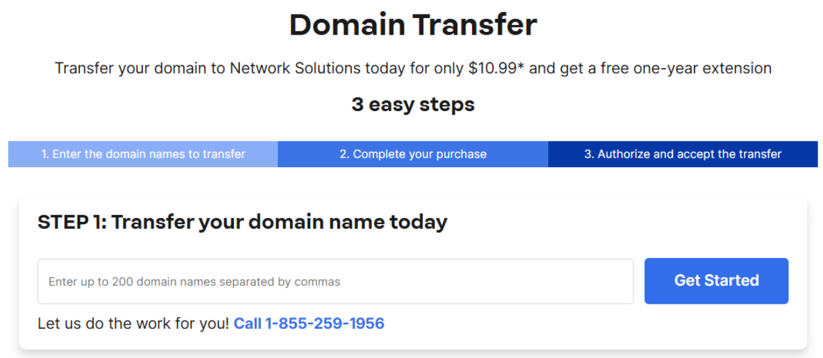 Enter domain name