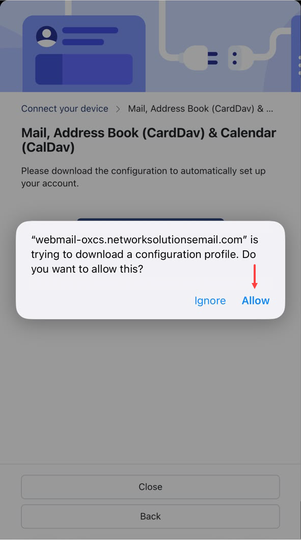 Allow download config