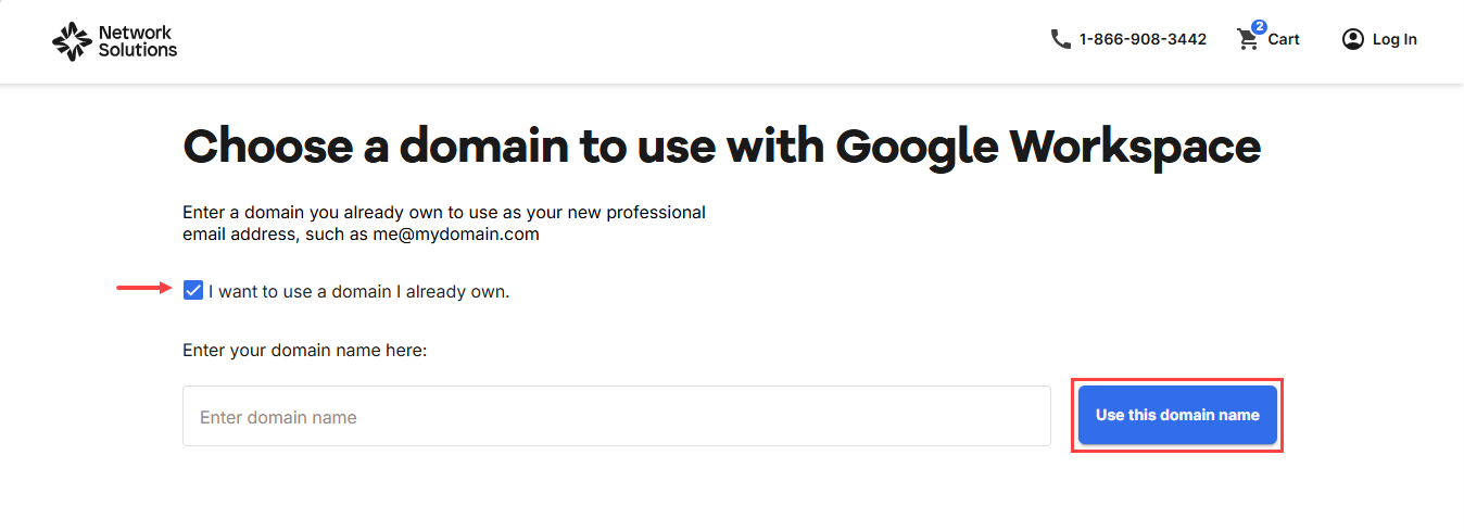 choose a domain