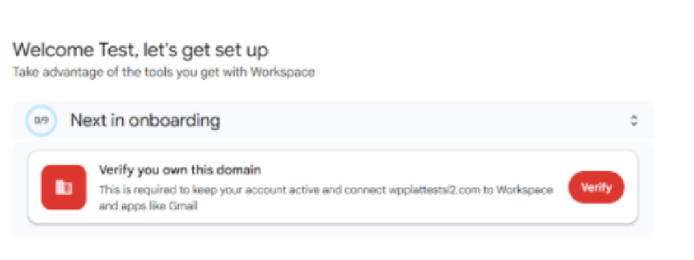 Enter domain name