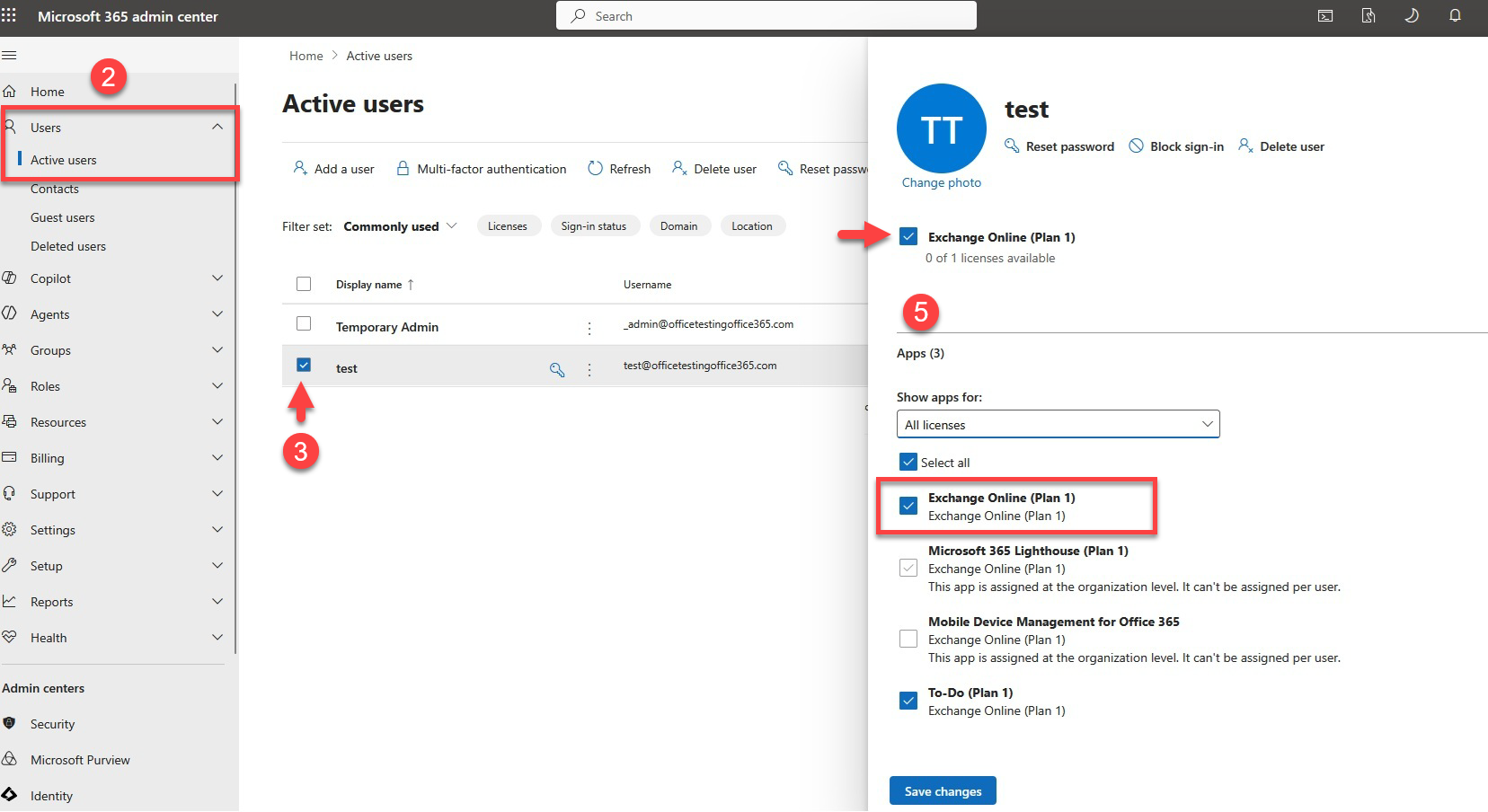Microsoft 365 Admin Center