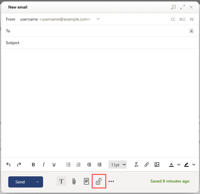 Enable Guard Encryption when writing an email