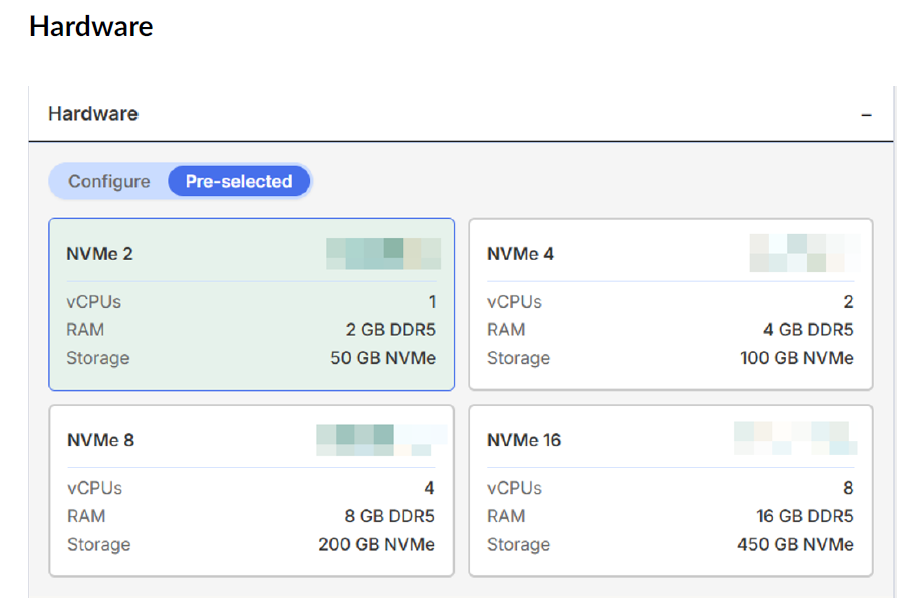 Configure tab