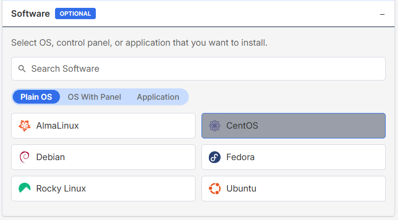 Plain OS tab