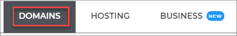 Log in to your Domain Dashboard