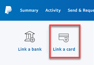 Click Link a card