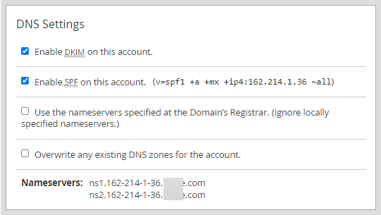 dns settings