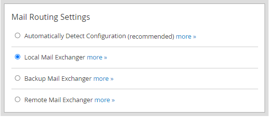 routing settings