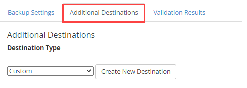 Additional destinations
