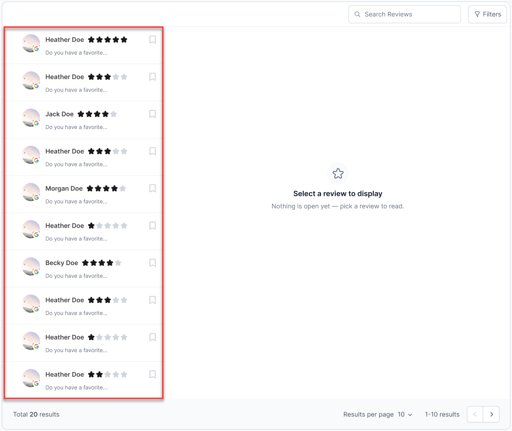 manage google business profile reviews