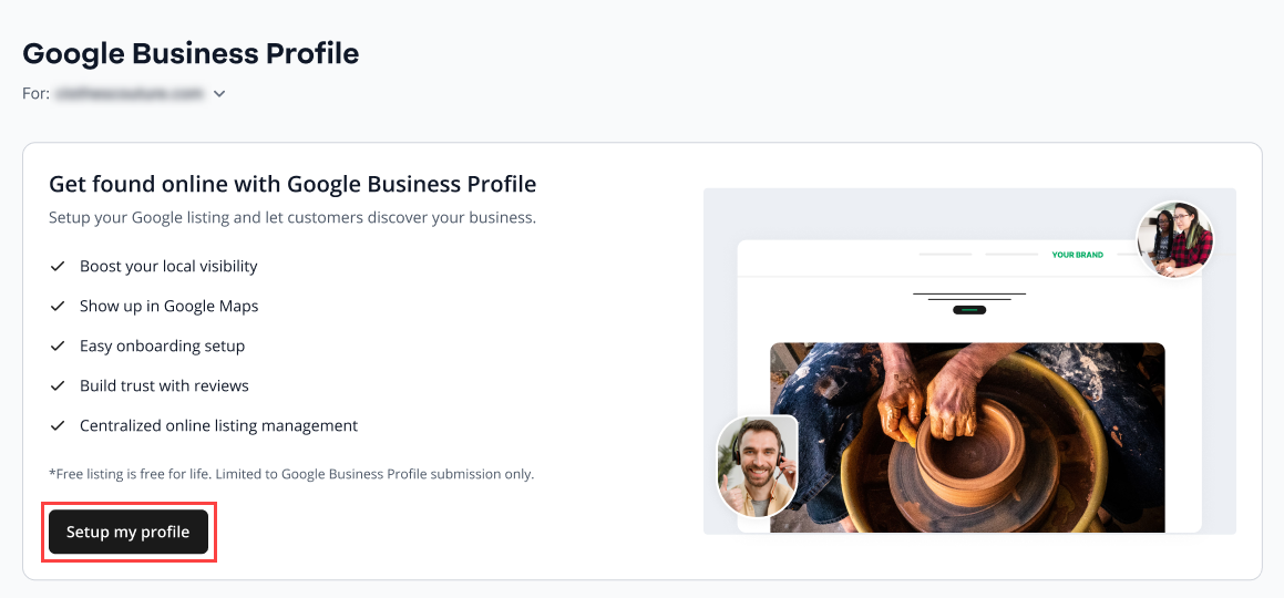 set up a google business profile