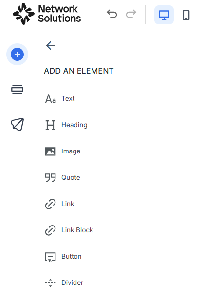 Campaign editor Add an Element tool