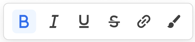 Campaign editor text action bar