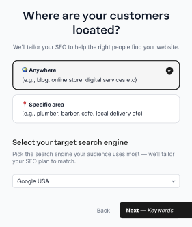 customer location