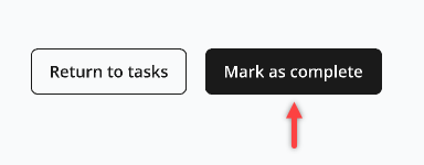 mark as complete