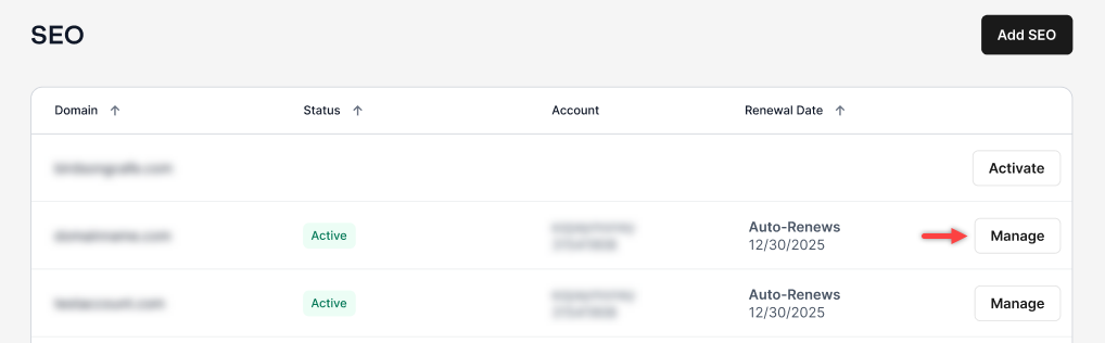 manage button