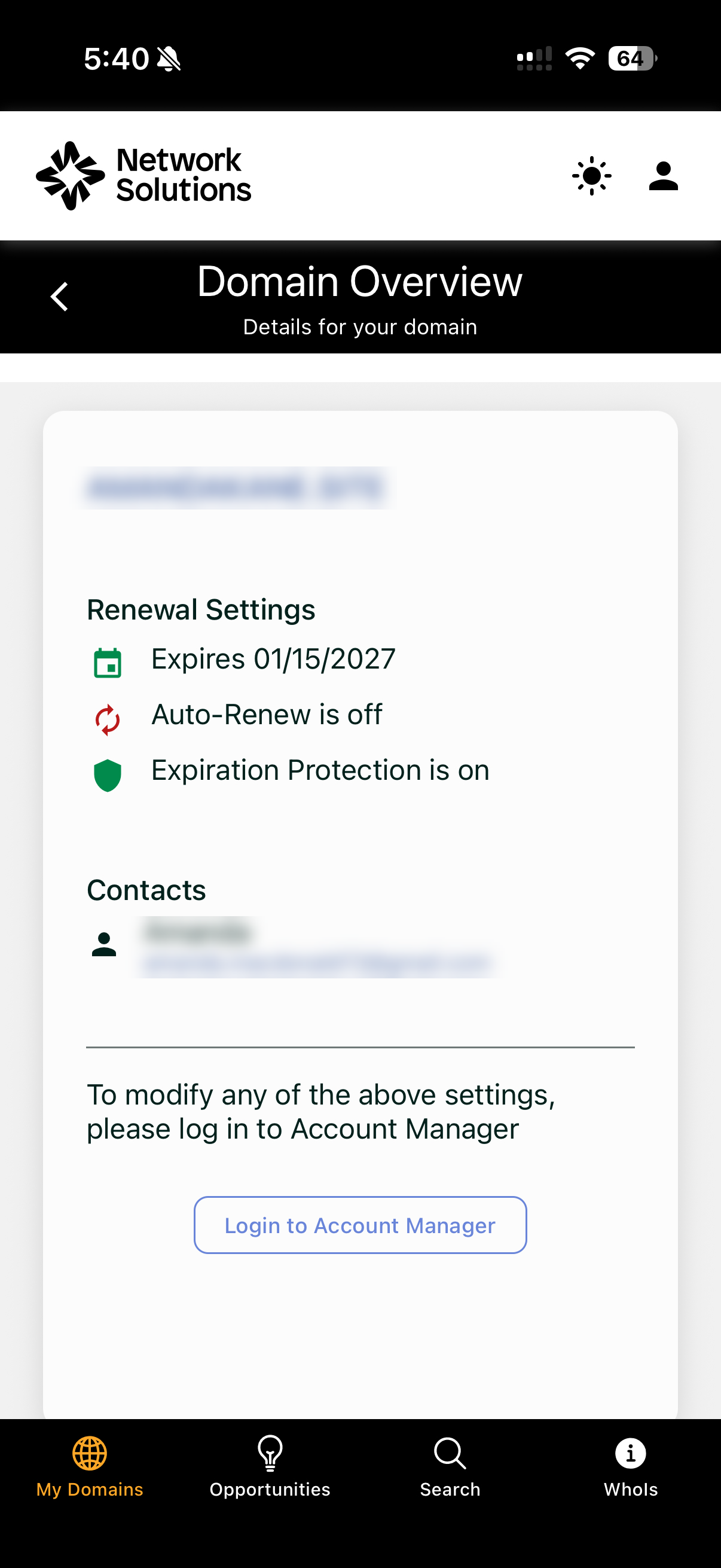Network Solutions App Domain Overview