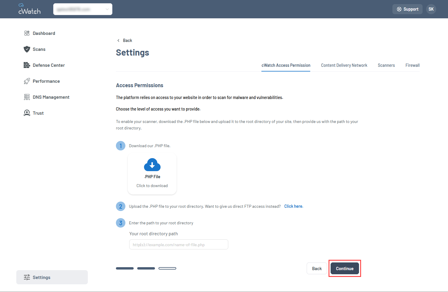 access permissions manual continue
