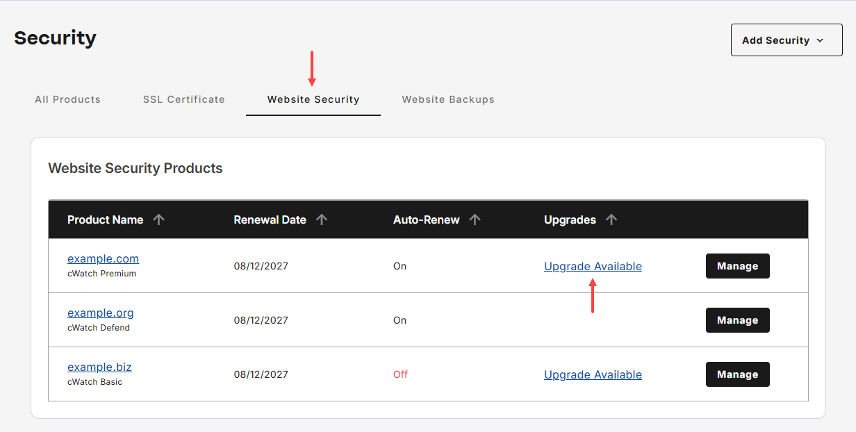 cwatch upgrade available