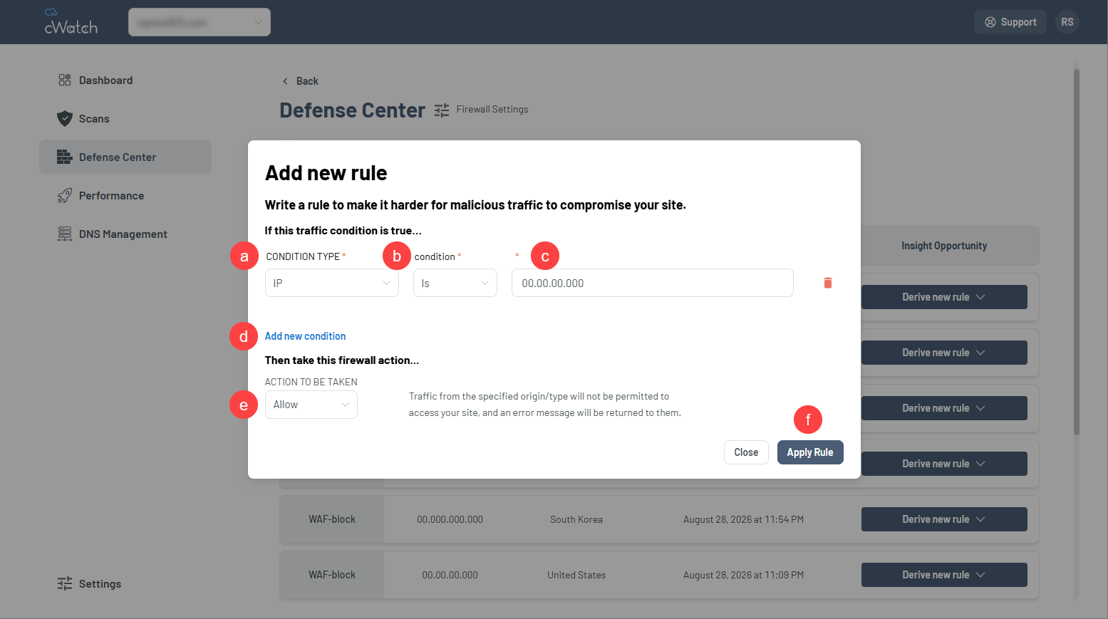 firewall add new rule