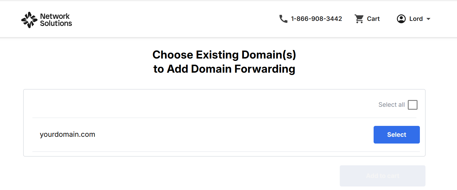 Choose existing domain to add Dark Web Monitoring - Unselected